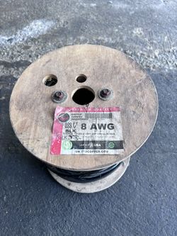 Black 8 AWG 500 Ft
