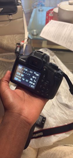 Canon rebel T6 with camera lens