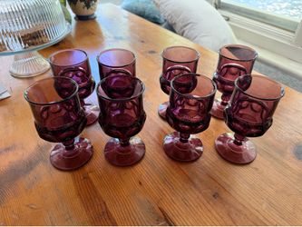 Vintage purple cups