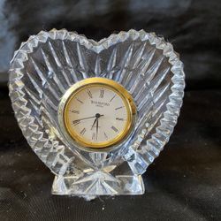 Clock - Waterford Crystal Heart