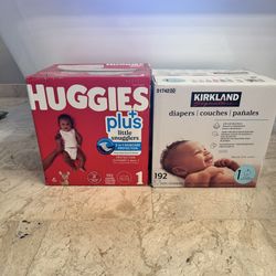 Huggies Kirkland Infant Baby Diapers Sz 1