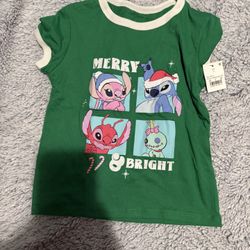 Stitch Christmas Shirt Size 5t New 