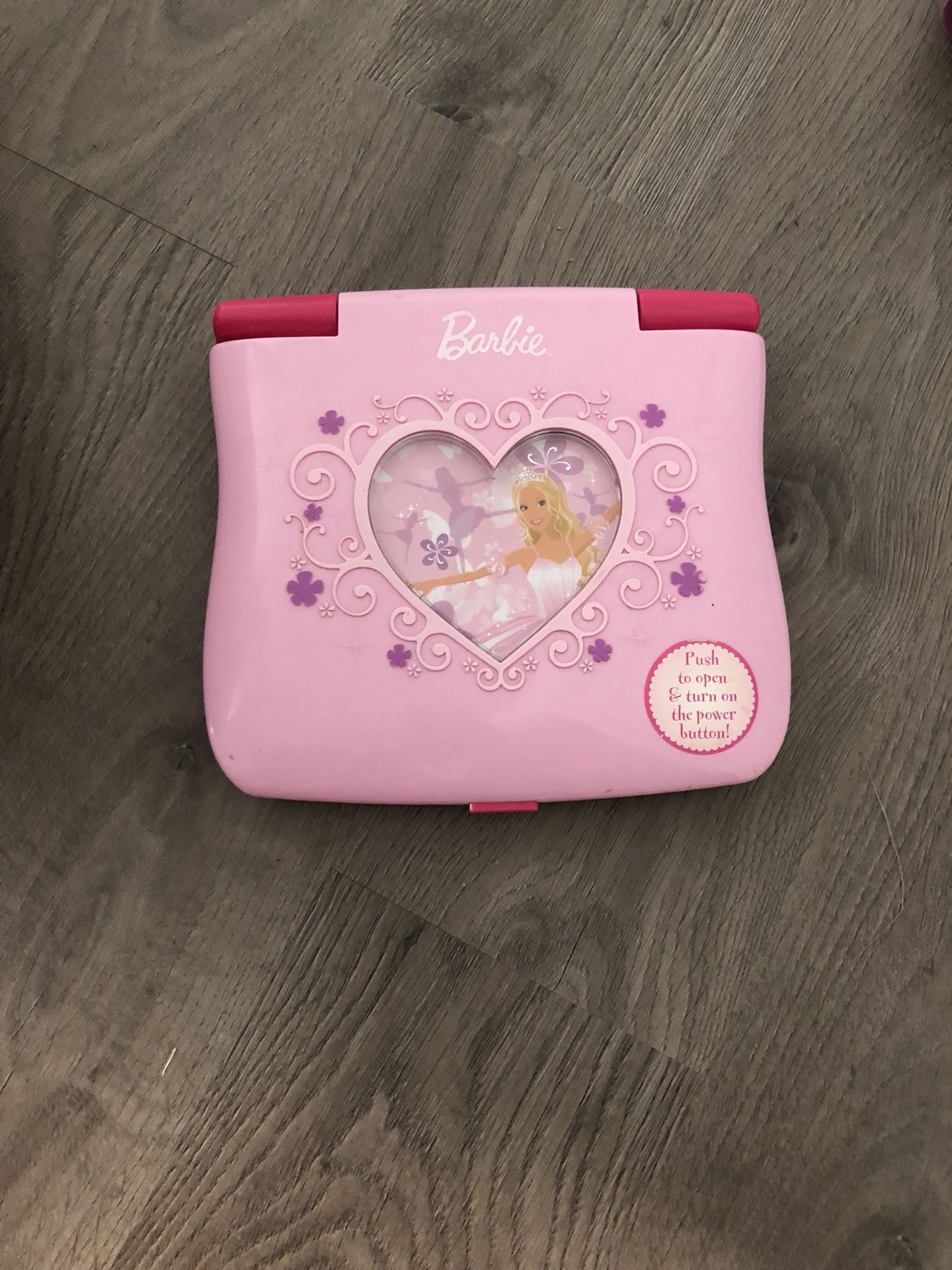 Toddler Barbie learning laptop