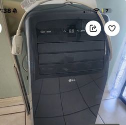 Portable Air Conditioner by LG 12,000 BTUs Also has dehumidifier function Works great - blows very cold Comes with resizable exhaust vent attachment f