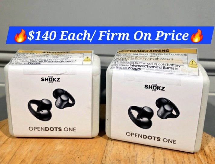 🔥Shokz Opendot One🔥$140 Each/ FIRMONPRICE, PRECIO FIRME 🔥Brand New Sealed Box