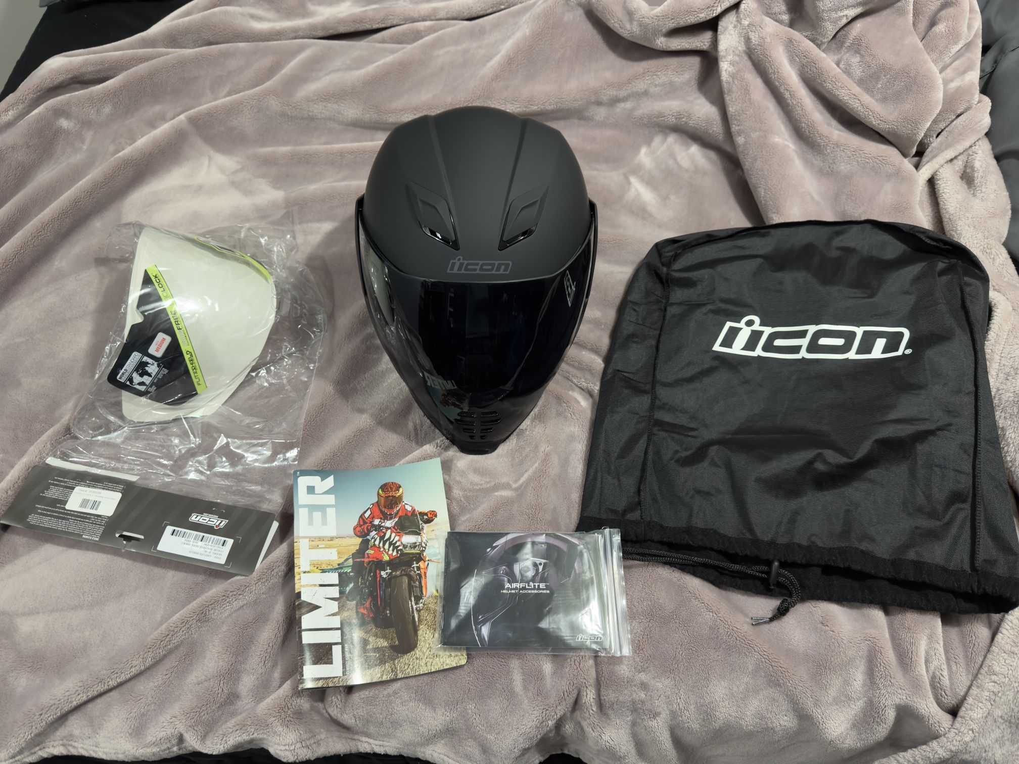 New! Icon Airflite Motorcycle Helmet