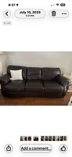 Leather sofa $250Loveseat , chair