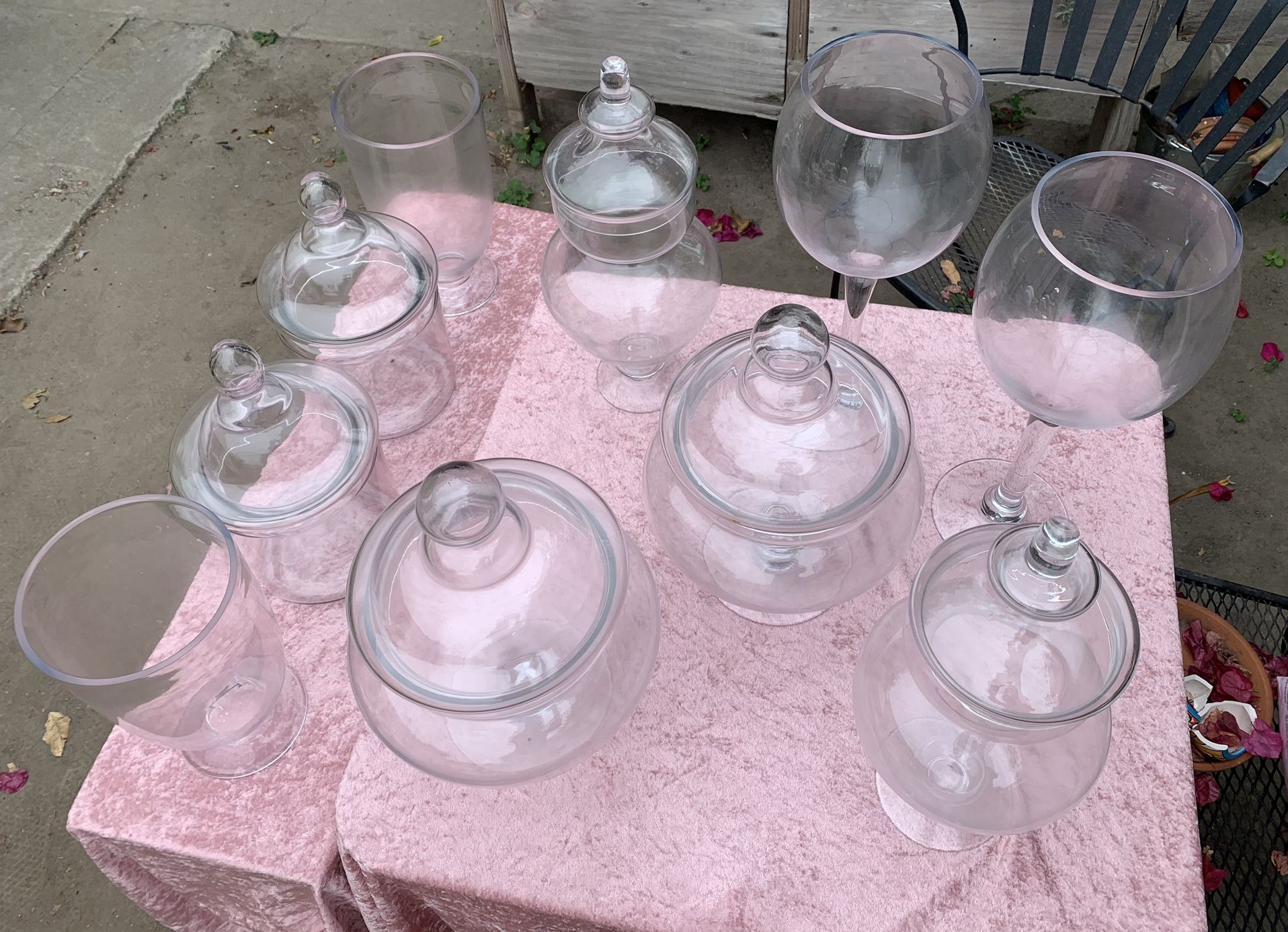 Candy Glass Jars, Candy Buffet, Glass Decor for Sale in Norwalk, CA OfferUp