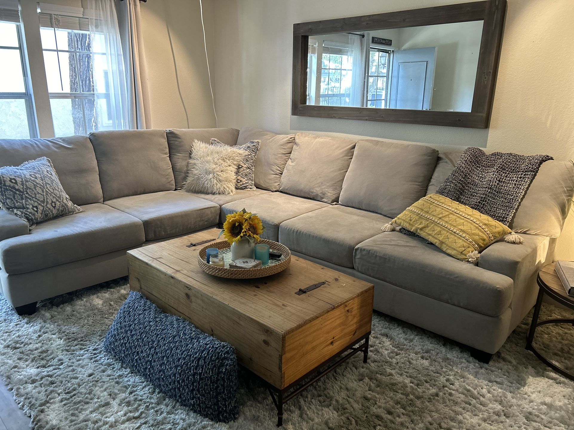 Large Grey Sectional 