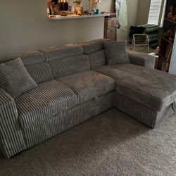 Need Gone Pull-out Bed Sectional Couch New In Box $50DOWN 