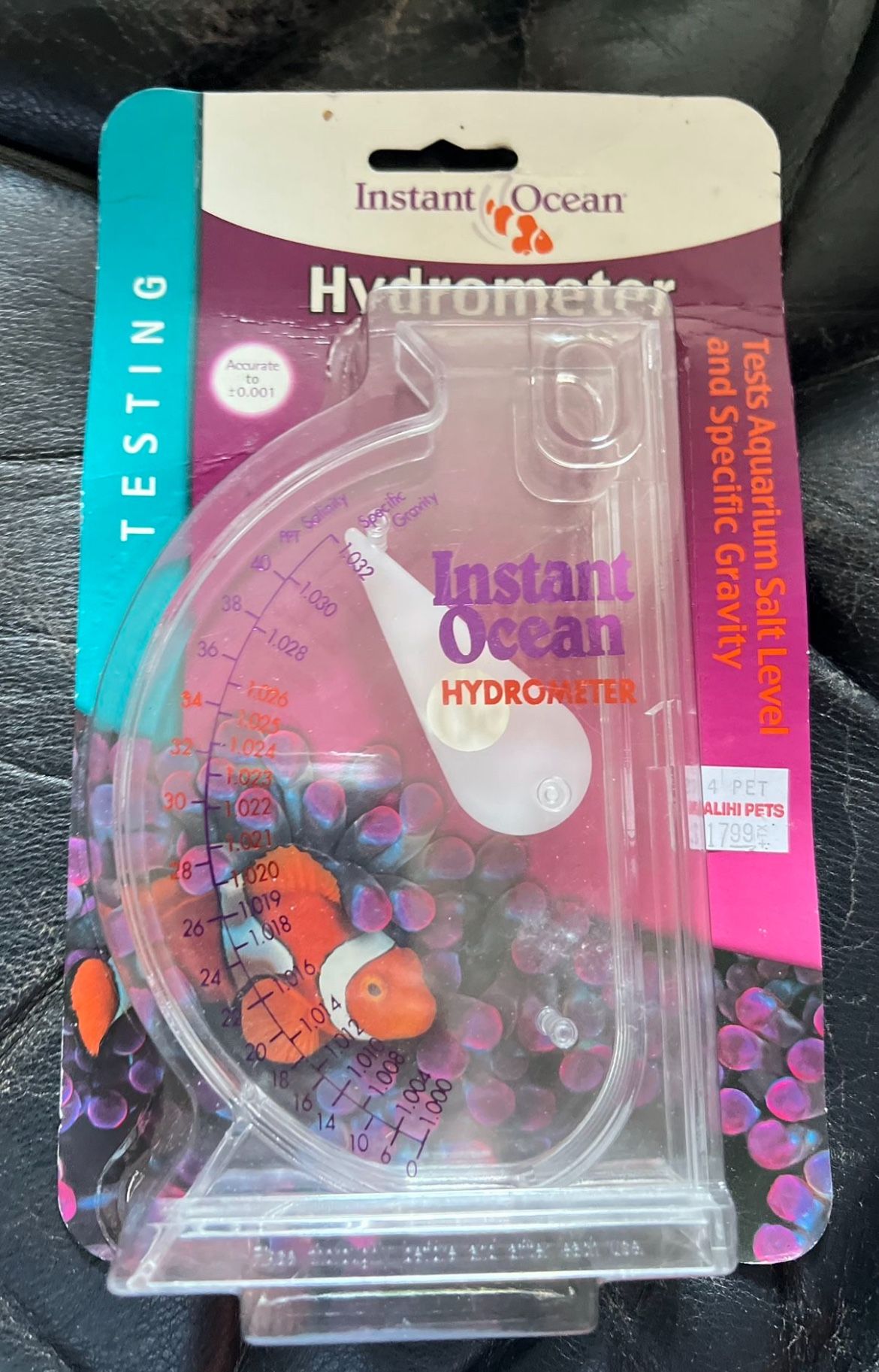 Hydrometer Instant Ocean Salt Water Aquarium New