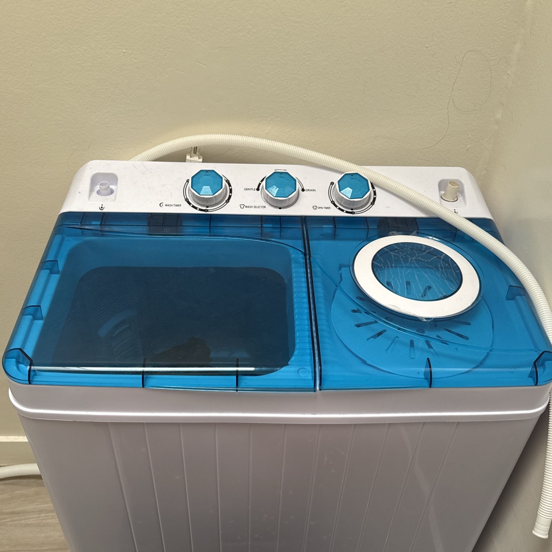Giantex Portable Washing Machine, 2 in 1 Washer Capacity 18 lbs Washing 8 lbs Spinning