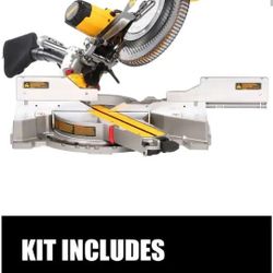 New DeWalt 12 Inch Double Bevel Compound Sliding Miter Saw 