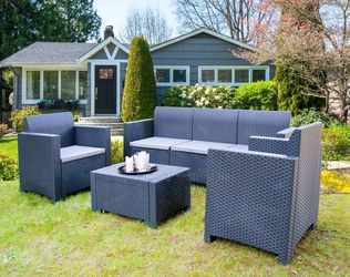 Italian Outdoor furniture, Patio Dining Sets & Outdoor Conversation Sets available in 3 colors 1 year warranty and replacementoptions for broken parts