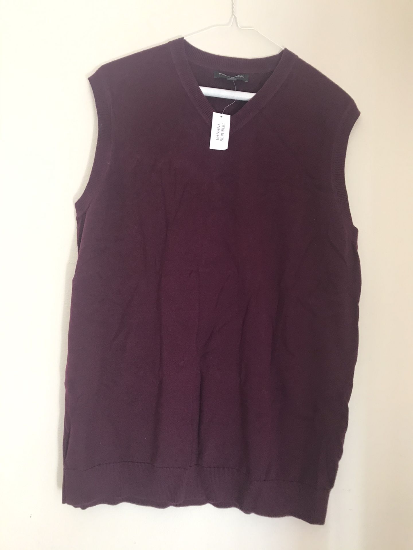 Banana Republic V-Neck Sweter Vest Men Size M