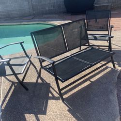 Patio Set With Some Cushions 