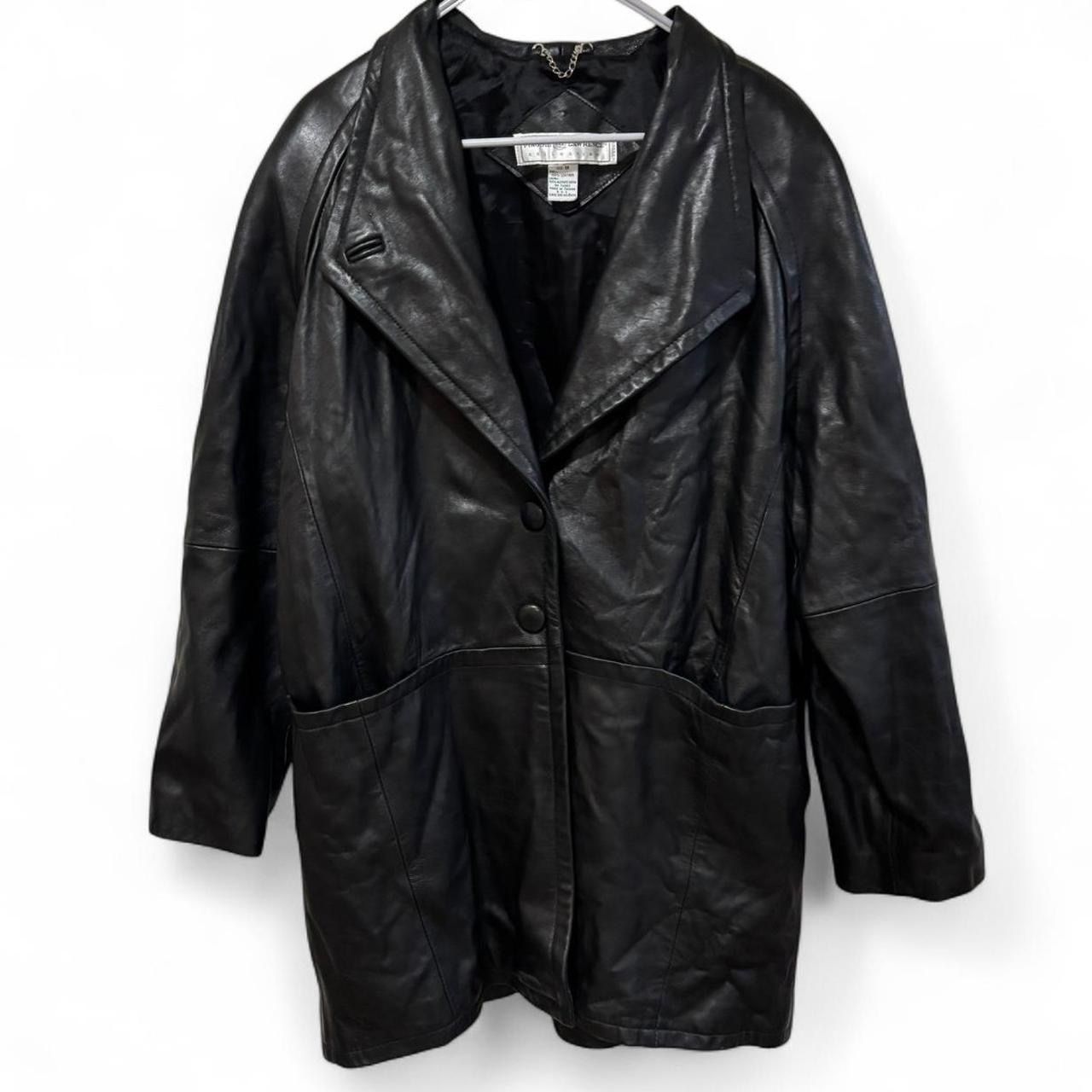 Vintage Maggie Lawrence Black Leather Jacket – Women’s Medium