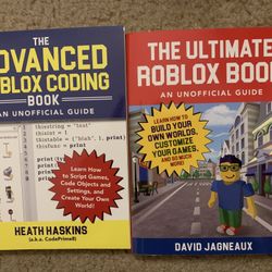 New The Ultimate Roblox & Advanced Roblox Coding Books Unofficial Guides 