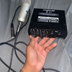 Presonus Audio Box And Lyx Pro microphone 