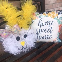 Easter Bunny Door Wreath