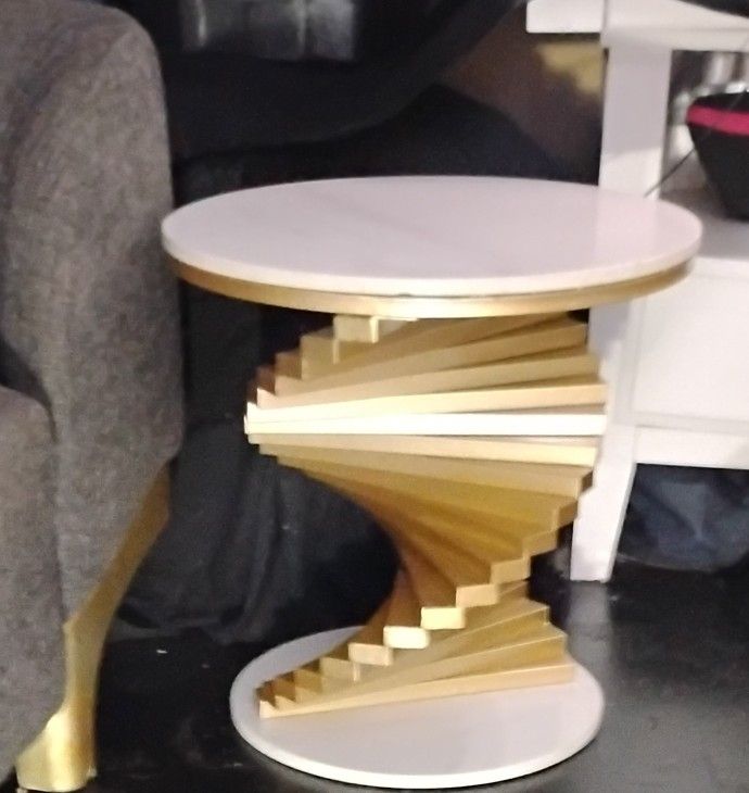 Marble Side/End Table Or Nightstand