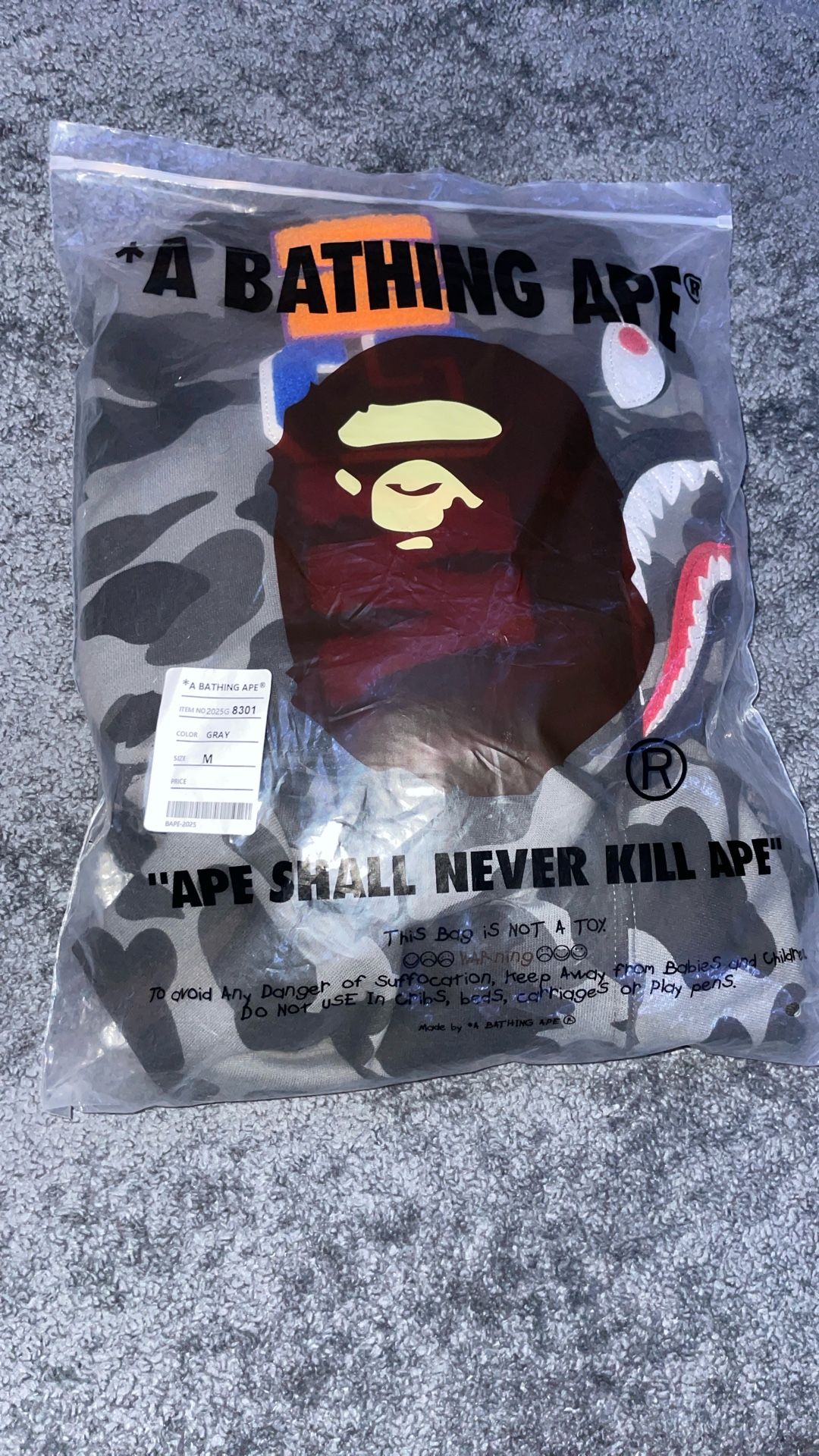 Bape Grey Camo