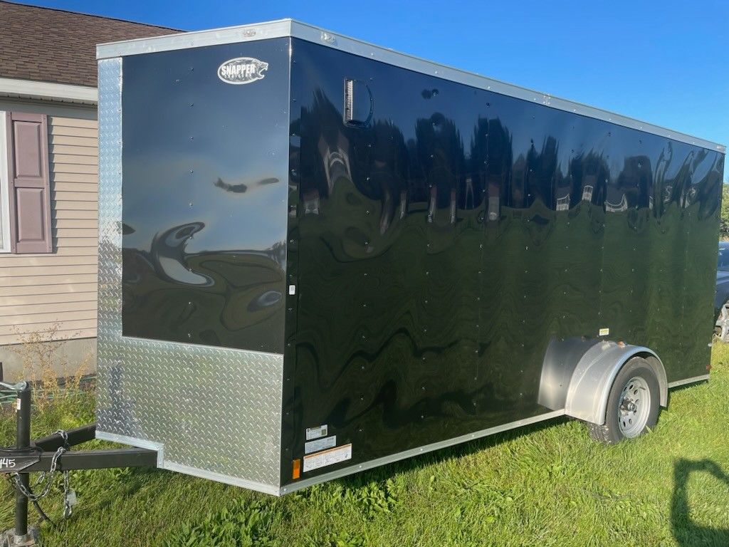 2024 Enclosed Black Cargo Trailer 6 X 24