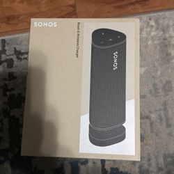 Sonos Roam Portable Bluetooth Speaker With Wireless Charger