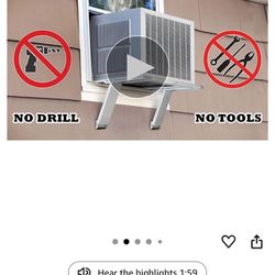 Ivation window air conditioner support bracket