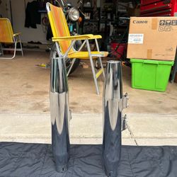 TWO HARLEY DAVIDSON MUFFLERS