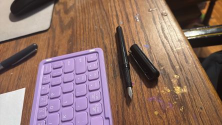 calligraphy pen with measuring tape