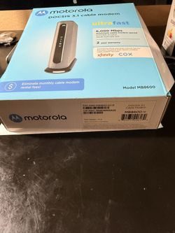 Motorola Docsis 3.1 Cable Modem MB8600