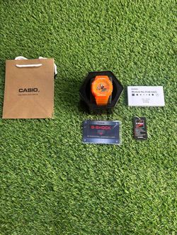 Casio G-Shock Orange Watch with Box