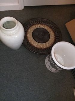 Decor pottery and Trey is brand new