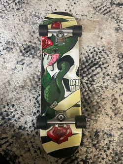 Custom painted skateboard