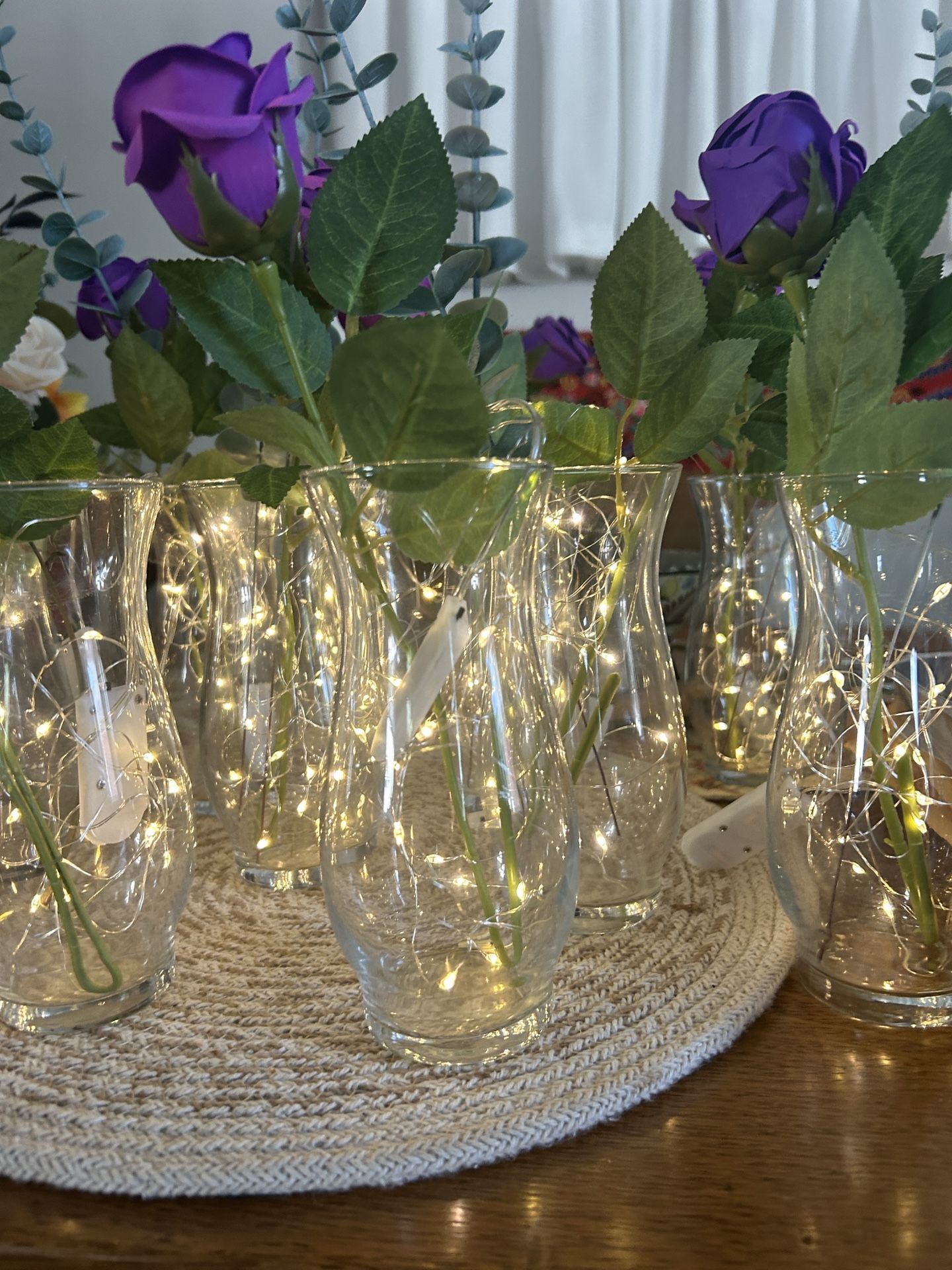 Table Center Vases With Lights