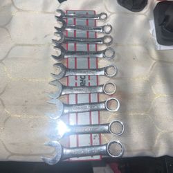 Cornwell 10 Piece Metric Extra Short Combination Wrench Set, 12-Point