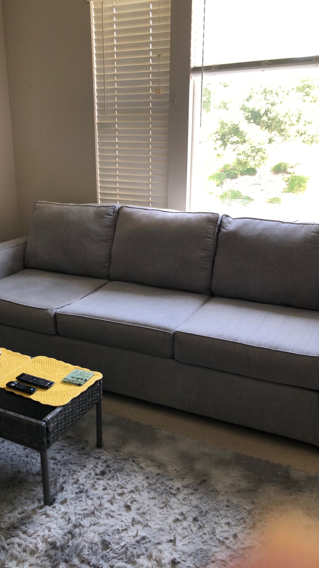 Beautiful Grey 3 Seater Couch And Loveseat Like New