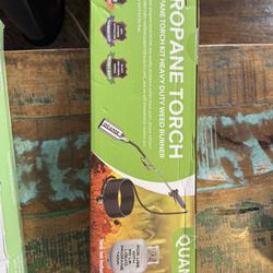 QUANIE Propane Torch Weed Burner Kit, Self Igniter and Turbo-Blast Trigger,Heavy Duty Blow Torch with 10FT Hose,Flamethr