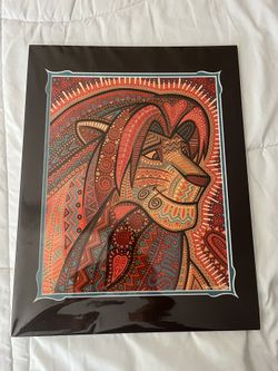 Disney art. Simba and Nala