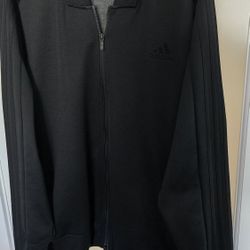 Blk. Adidas (3 stripe) Jacket 2XL