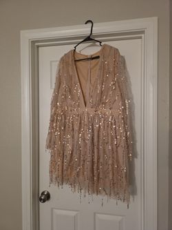 Rose gold dress