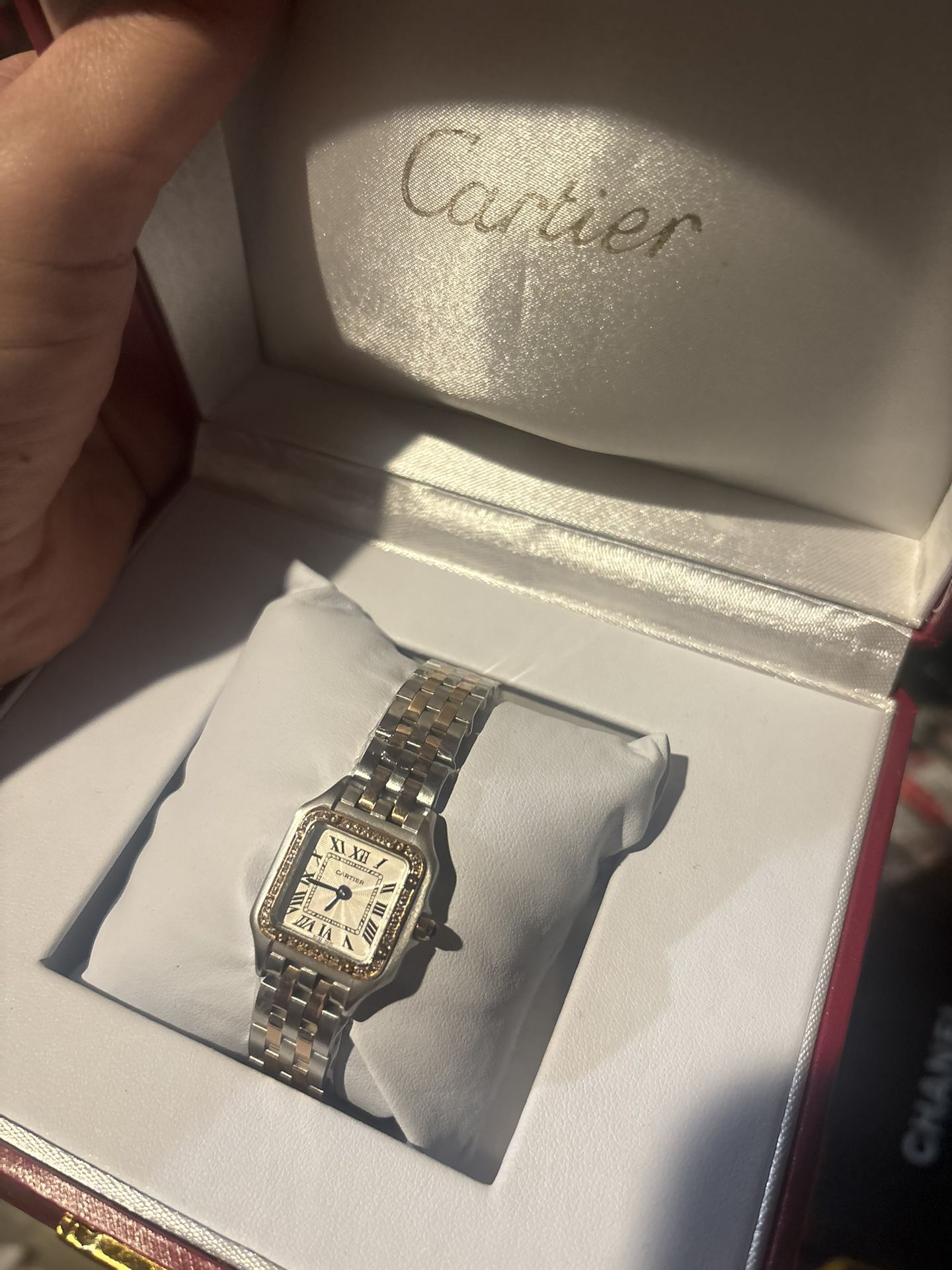 Cartier Watch Small Face Square New In Box 