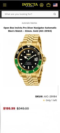 Invicta Automatic Mens Watch New