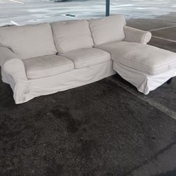 Beautiful White Sectional Couch 