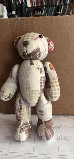 VTG PATCHWORK TEDDY BEAR