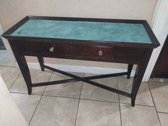 Mahogany game console table