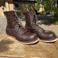 JK Forefront 8” Brown Safety Toe Size 10EE