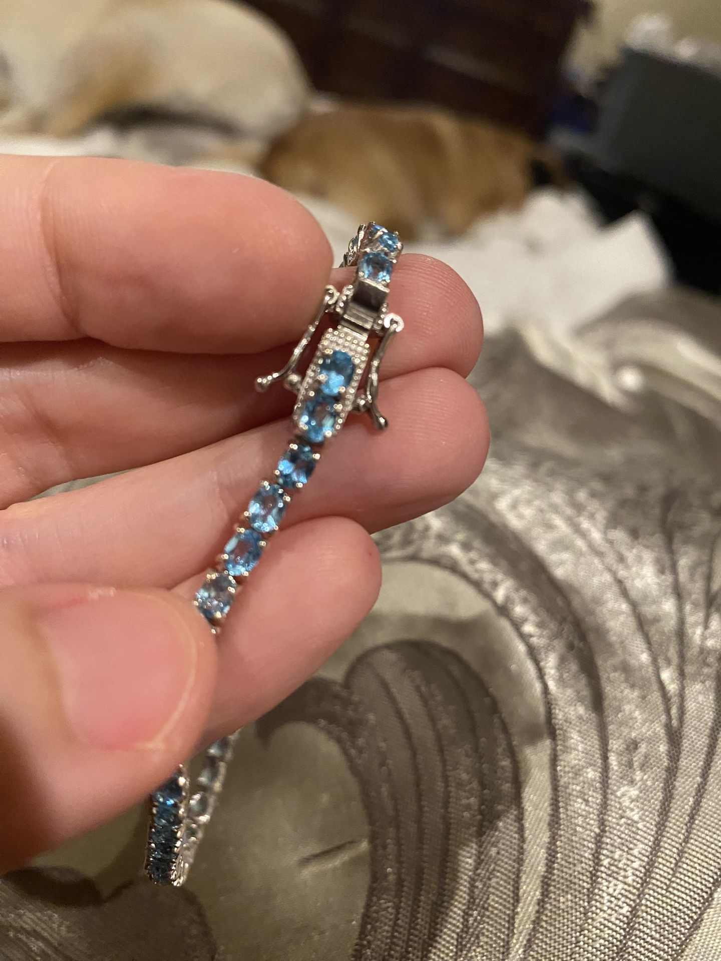 Betroka Blue Apatite Tennis Bracelet - 7.25” - new!