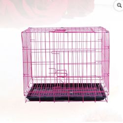 Hot Pink Small-Medium Dog Kennel